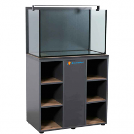 Supporto Per Acquario 60x30x60 Cm In Legno Multistrato | 3 Ripiani, Bianco, Per Interno