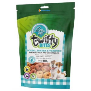 Twisty Bites Pollo, Anatra e Verdure 80gr