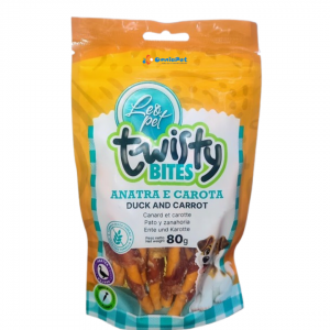 Twisty bites snack con anatra e carota 80gr.