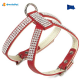 Pettorina in pelle con strass - rosso