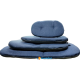 Cuscino double face blu/verde